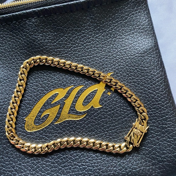 5MM Miami Link Cuban Chain and Bracelet 18K - Picture 3 of 7